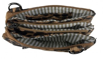 Anti skim klein binnenkant panter apricot