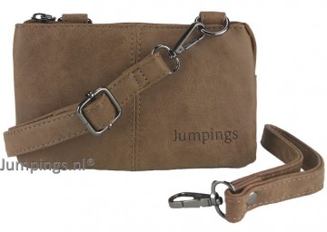 Anti skim schouderband camel klein