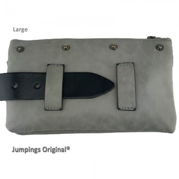 Klepbag large achterkant grijs