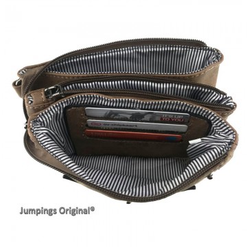 Klepbag small binnenkant camel