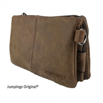 Klepbag zijkant camel